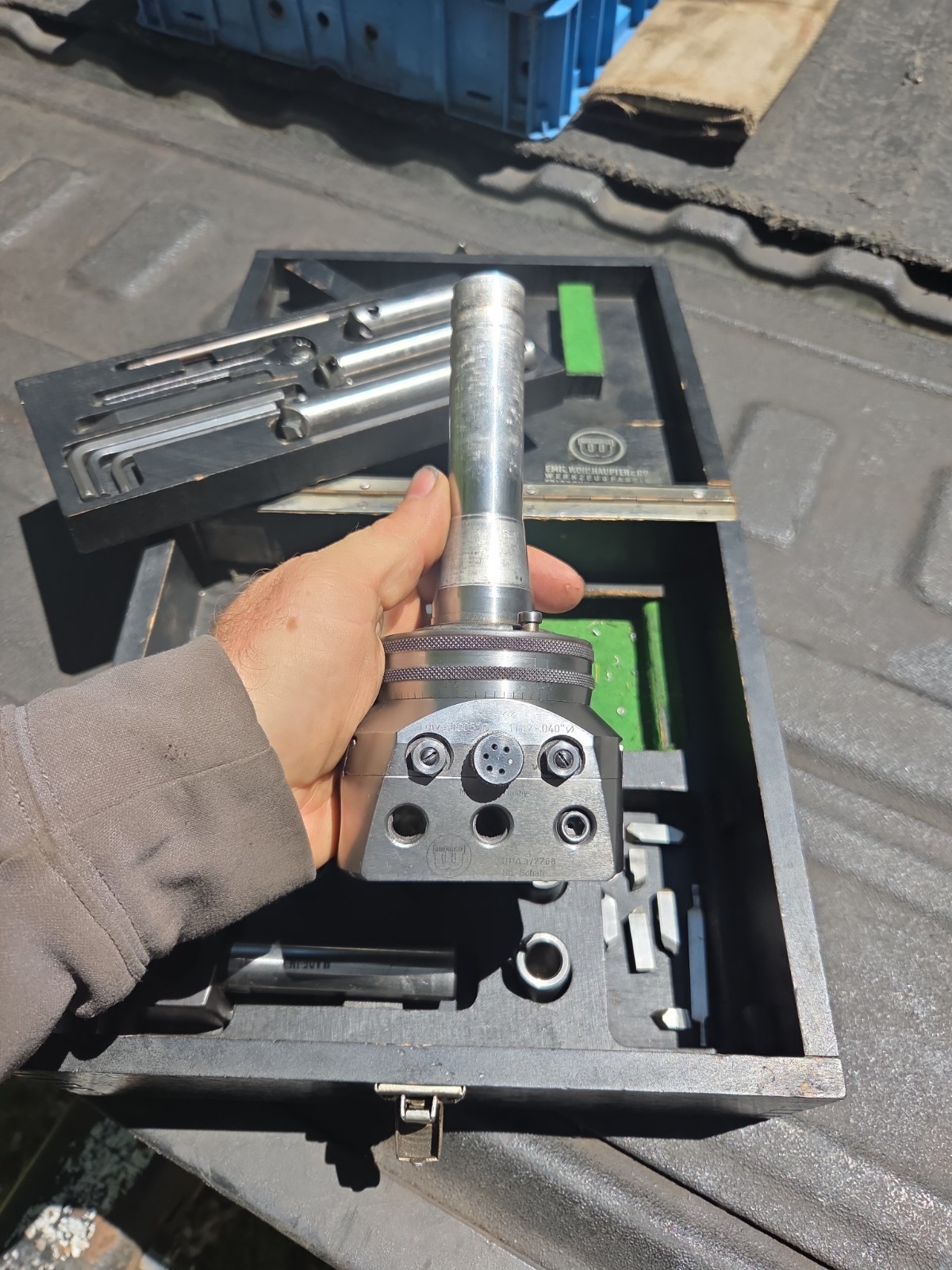 Wohlhaupter UPA3 Boring Facing Head R8 Arbor Shank 4 Bridgeport Milling Machine