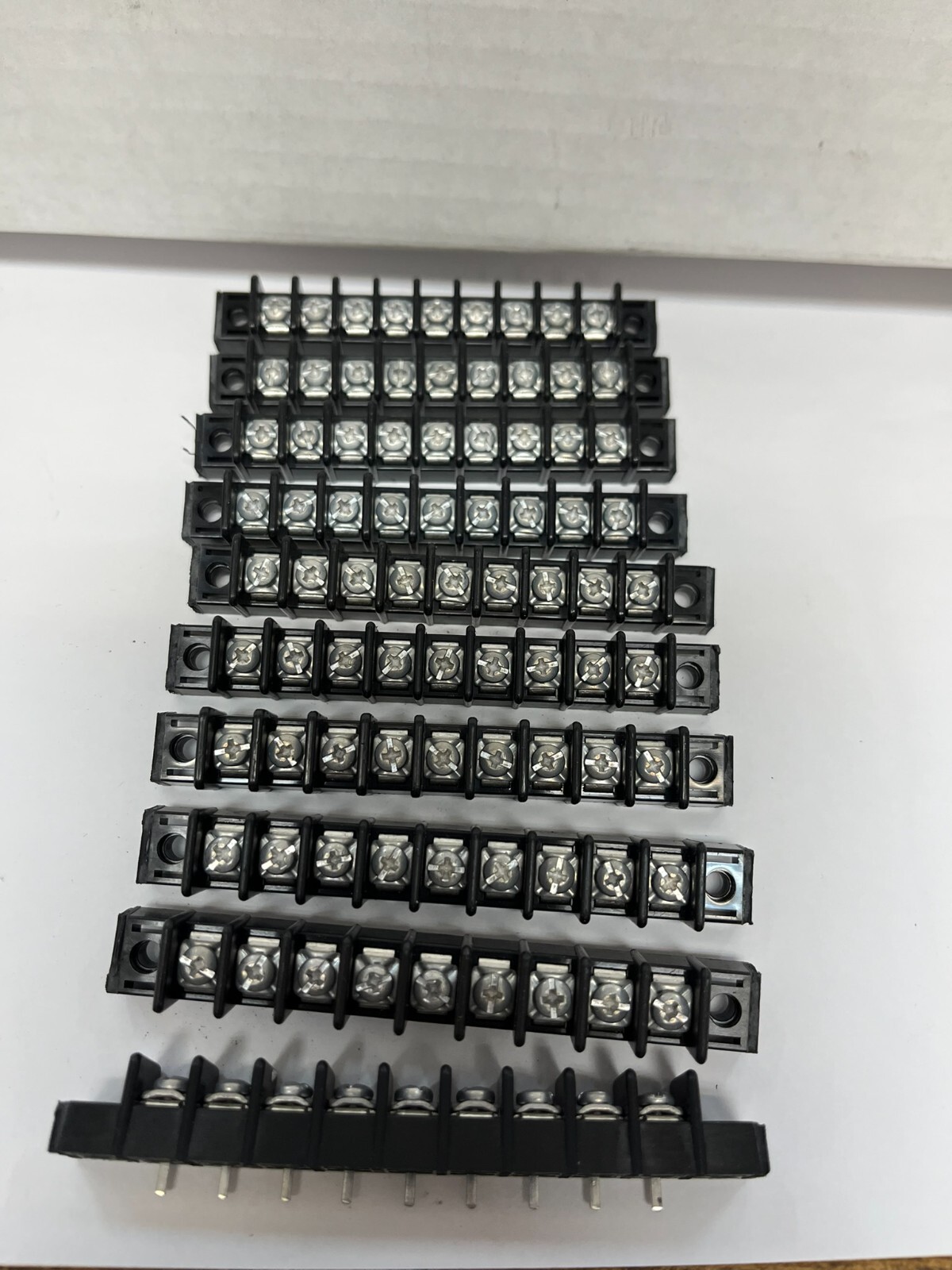 Lot 10pcs PCB Board Barrier Block Screw Terminal Strip #6 Stud 9 Position
