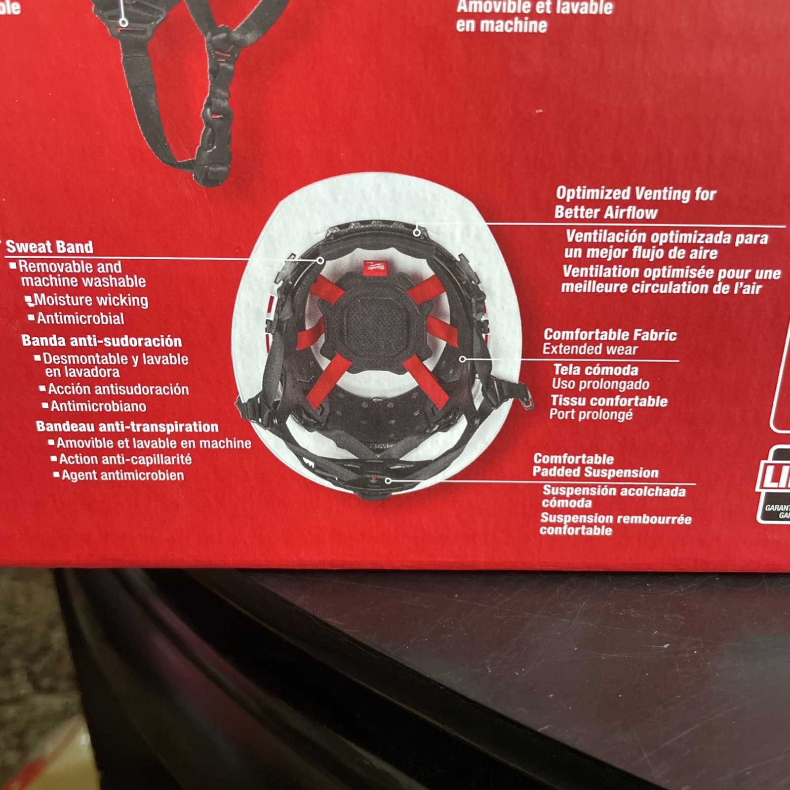 Milwaukee Bolt Full Brim Vented Safety Helmet Type 2 Class C Black