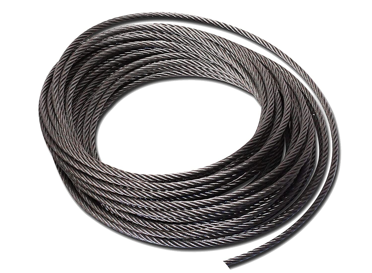 5/16 in. x 500 ft Bright Fiber Core Steel Wire Rope 6 x 31 Crane Winch Hoist