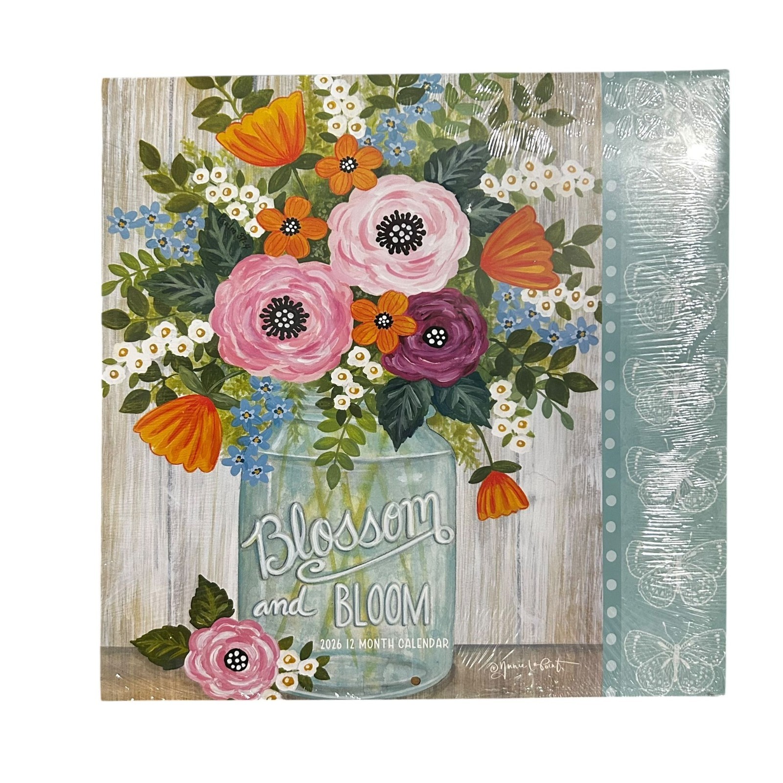 Blossom & Bloom | 2026 Flowers (Hanging) Monthly Square Wall Calendar