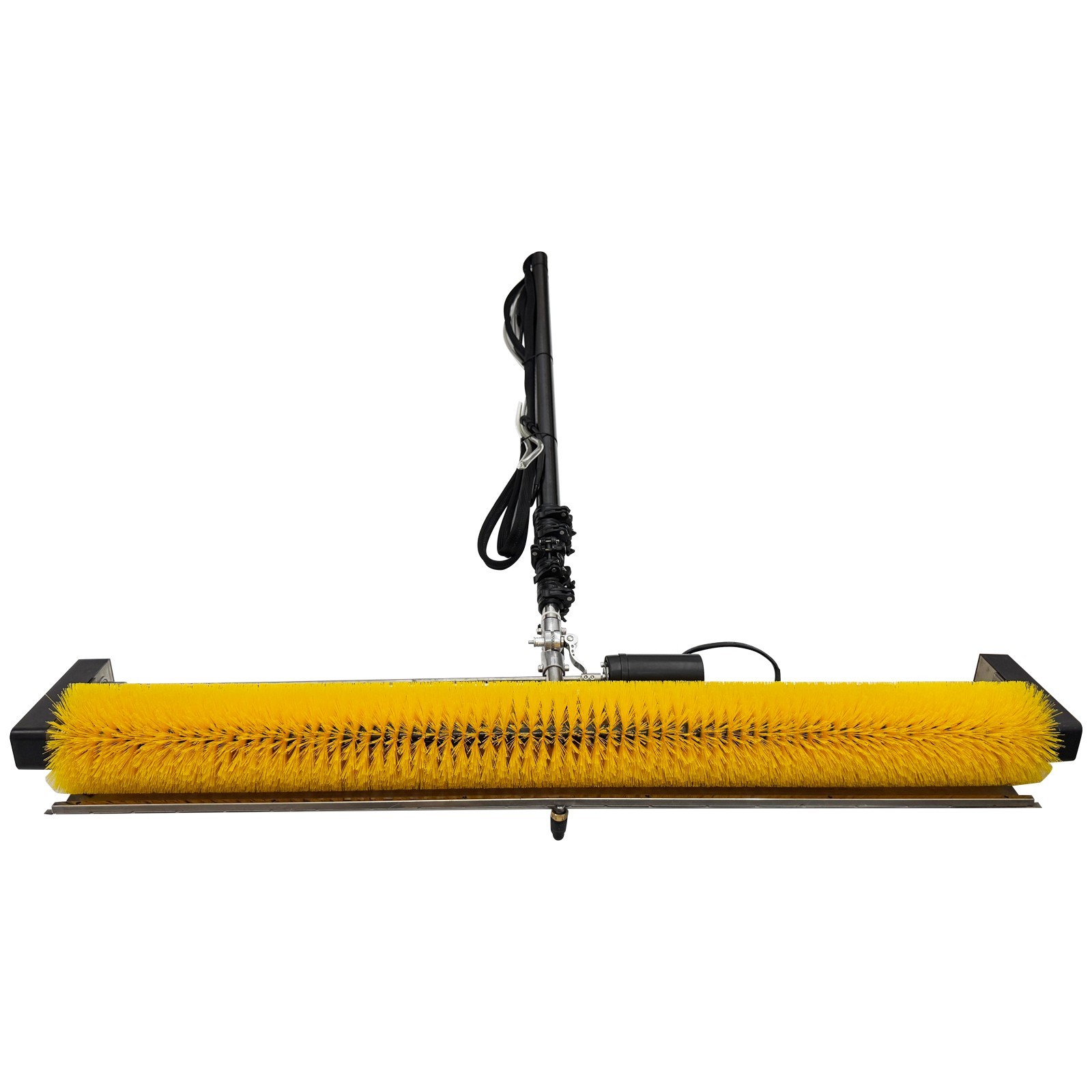 Electric Photovoltaic Panel Cleaning Machine 110V 11.5FT Pole 1.1M Roller Brush
