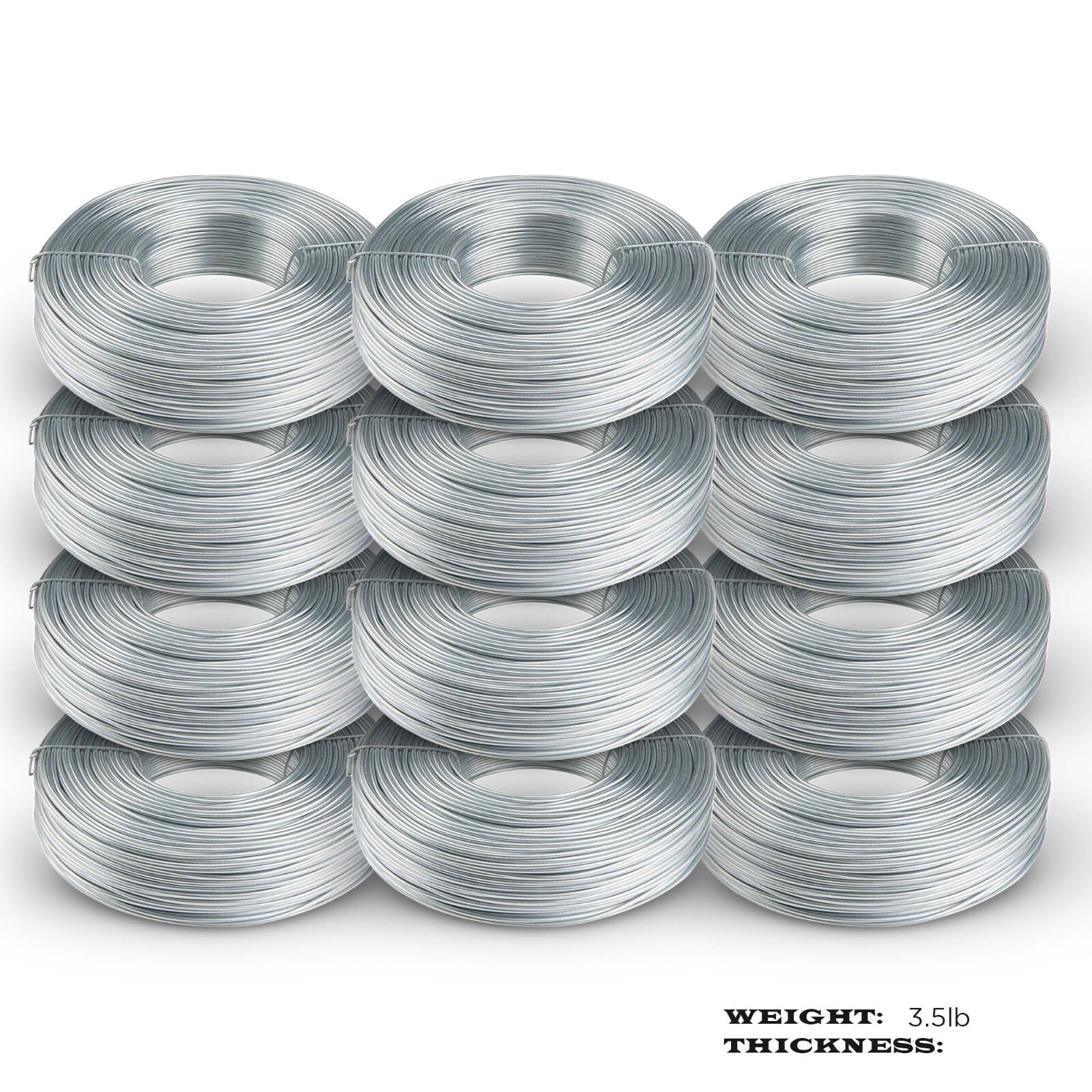 Galvanized Tie Wire, 16 Gage Soft Annealed, 3.5lb Rolls 1 – 100 Qty SIMBA STEEL