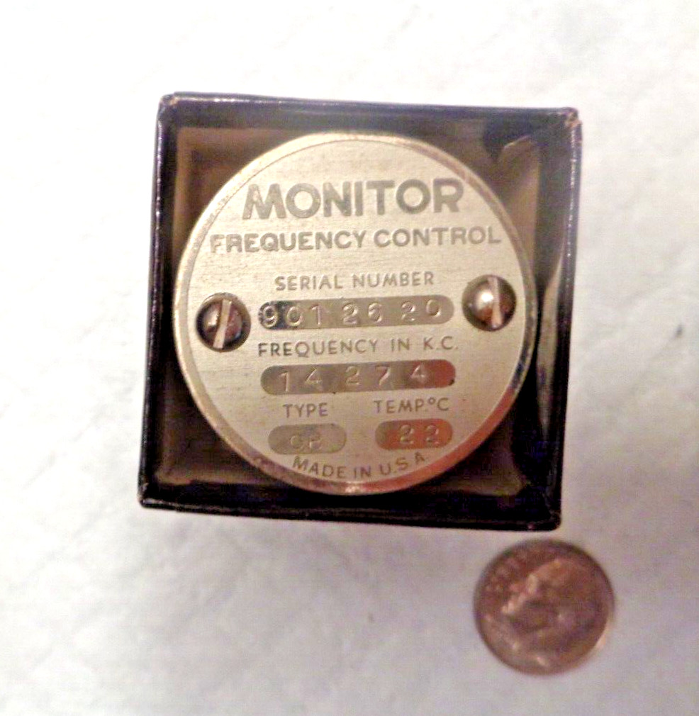 New In Box Monitor Type MCM1A Frequency Control 2000.0 KC Radio Crystal Unit