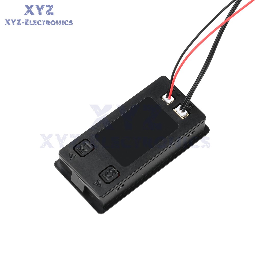 Battery Indicator Percentage DC 8-100V Battery Voltage Temperature Tester Meter