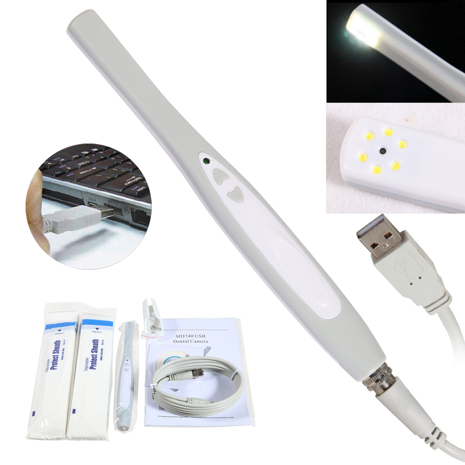 MD740 Dental Intraoral Camera USB-X Digital Imaging Intra Oral NEW