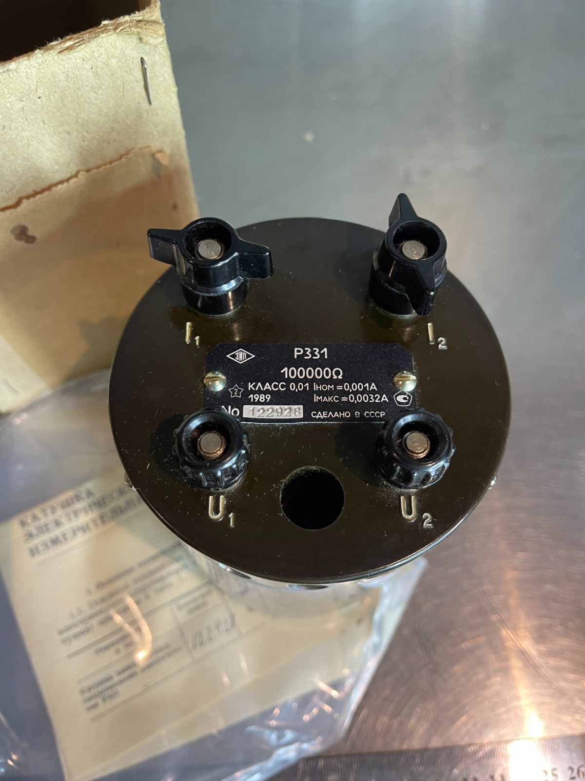 100000 Ohm 100 kOhm Ω Resistance Standard Resistor Calibrator Accuracy 0.01% NEW