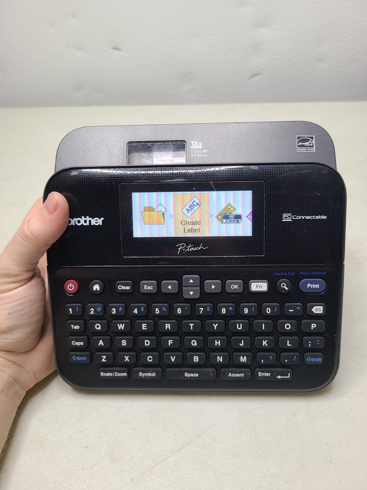 Brother P-Touch PT-D600 PC Connectable Label Maker Color Display No Cord