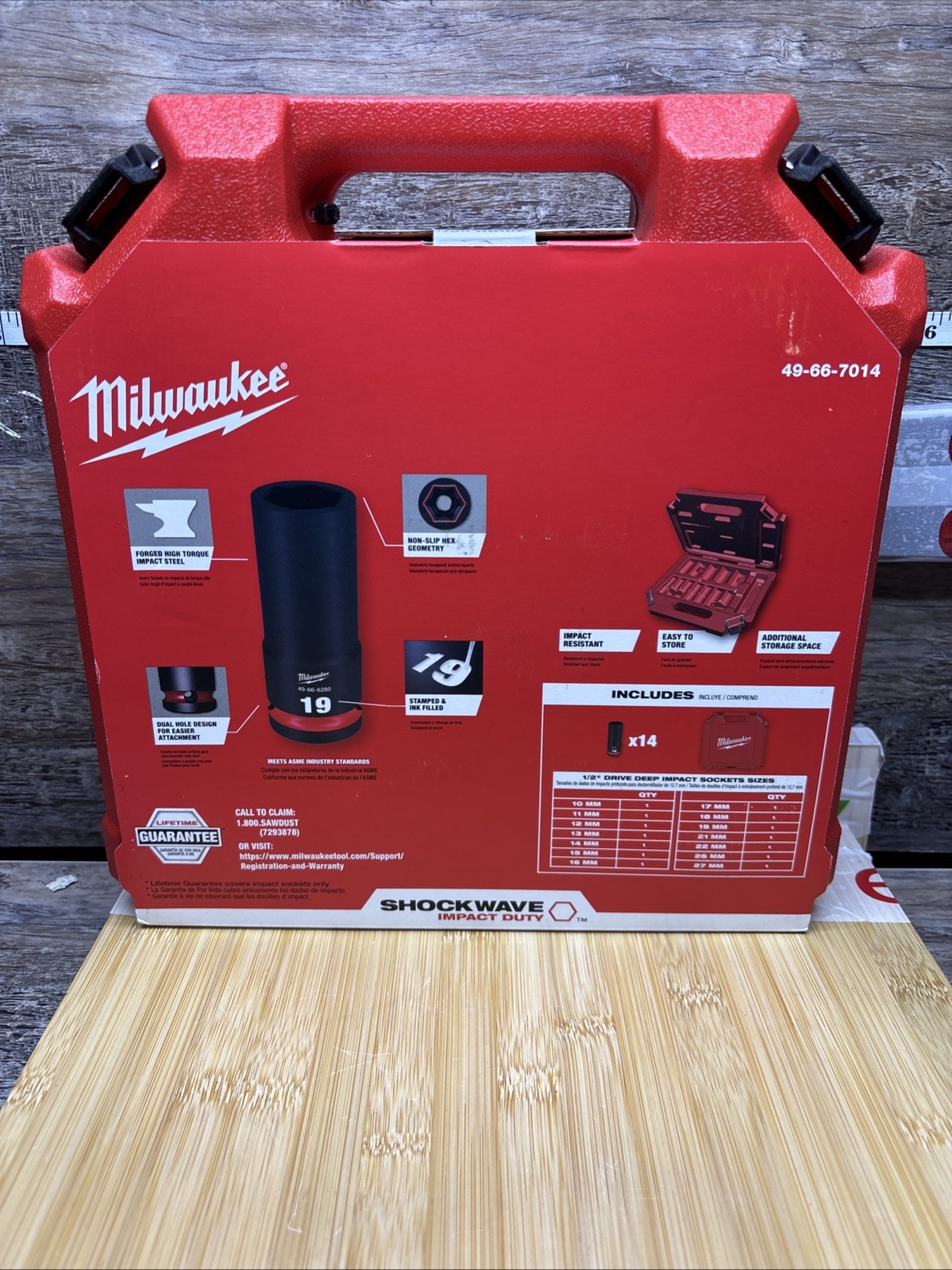 Milwaukee 49-66-7014 14PC SHOCKWAVE Impact Duty 1/2″ Drive Metric 6PT Socket Set