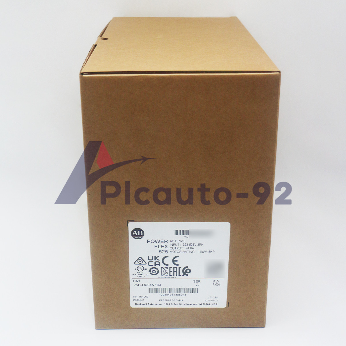 New Allen-Bradley 25B-D024N104 PowerFlex 525 11kW (15Hp) AC Drive Variable