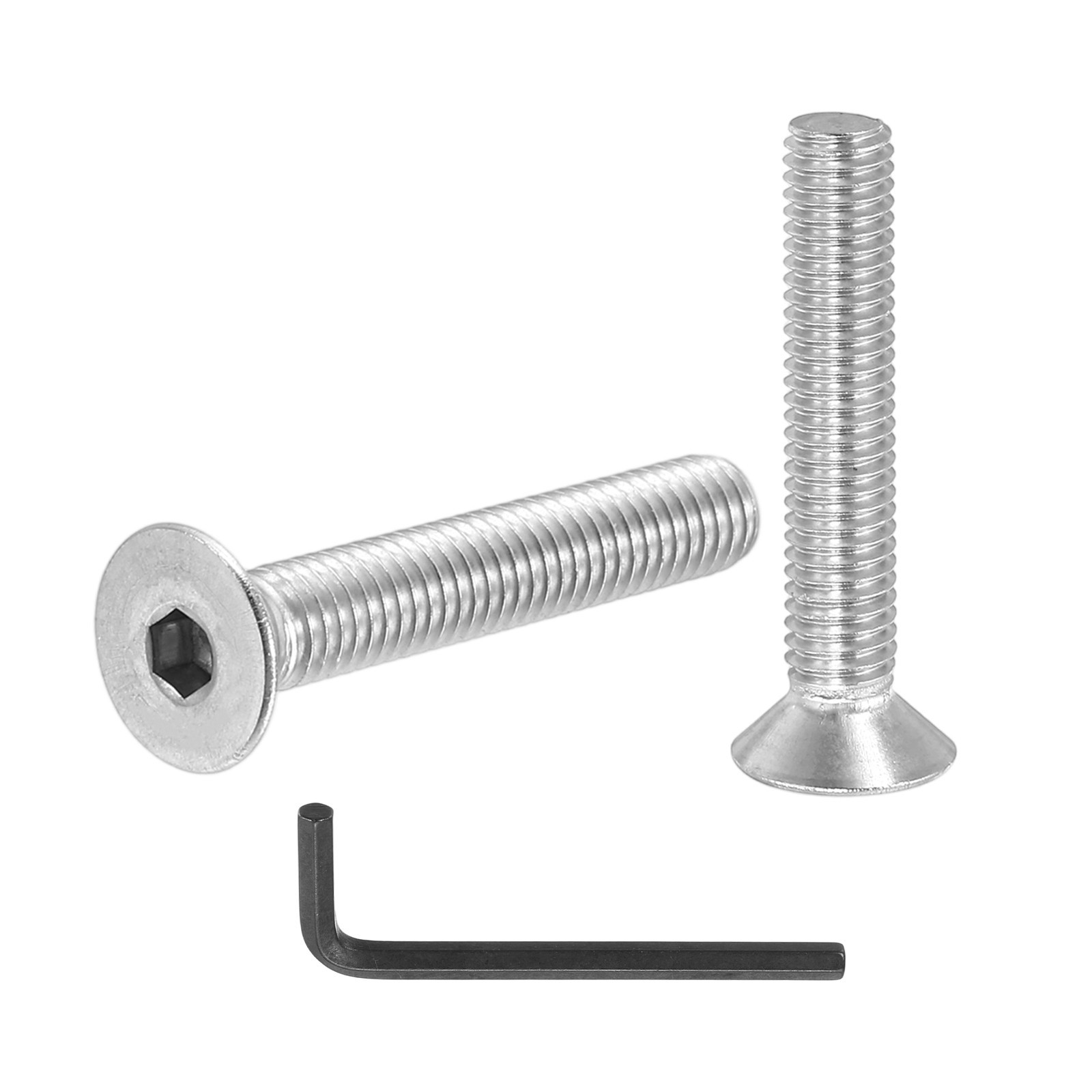 M5 x 30 mm Flat Head Socket Cap Screws, 20 Pcs Hex Socket Countersunk Flat