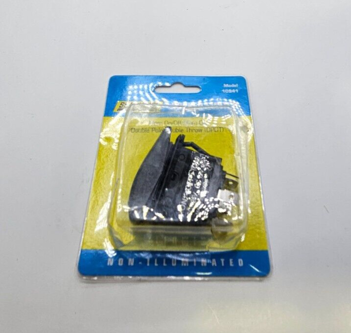 ( QTY 4 ) Seachoice Non Illuminated Mom/On/Off/Mom On Rocker Switch Black 10941