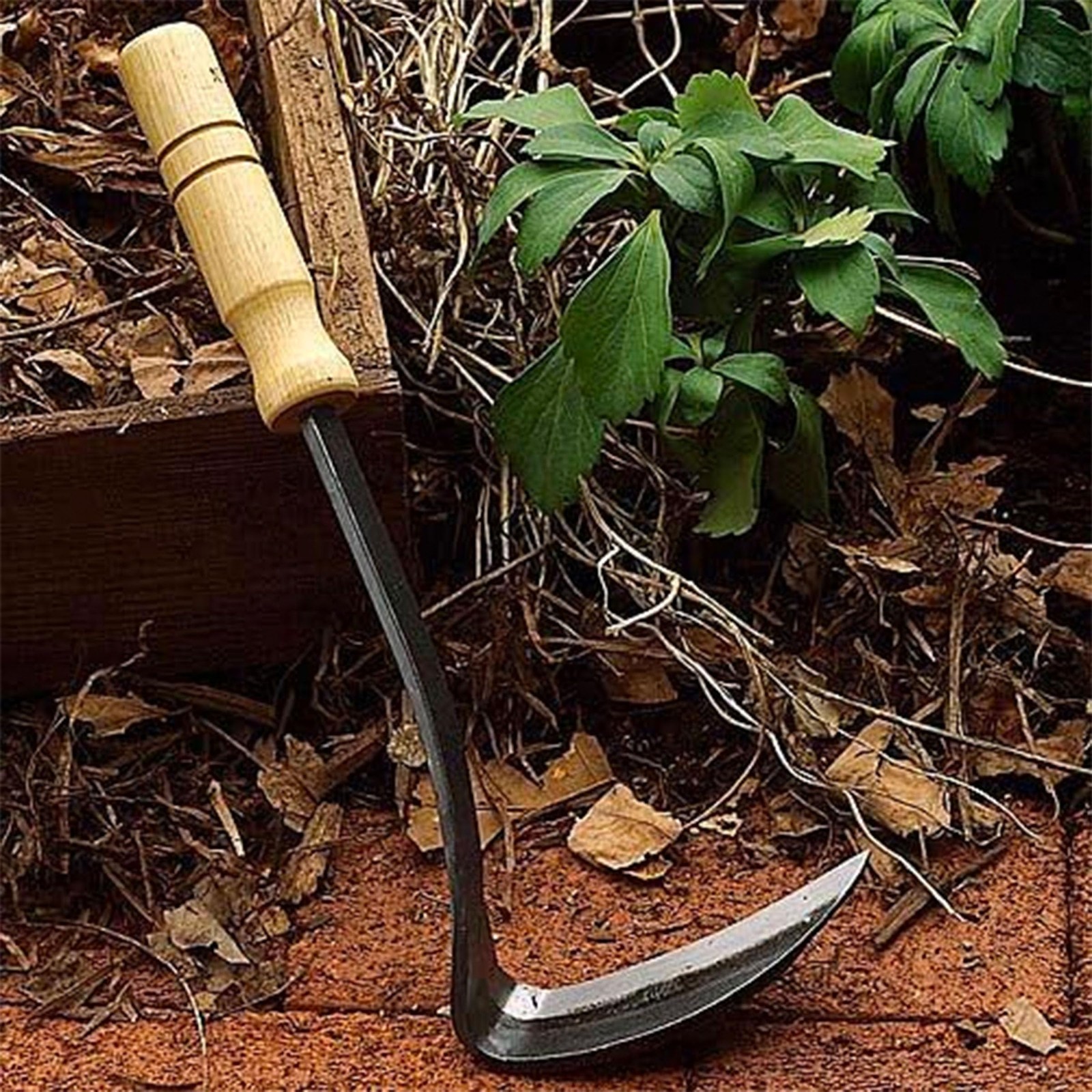 Kings County Tools Japanese Made Weeding Sickle Sharp 4 Drop Forged Steel For