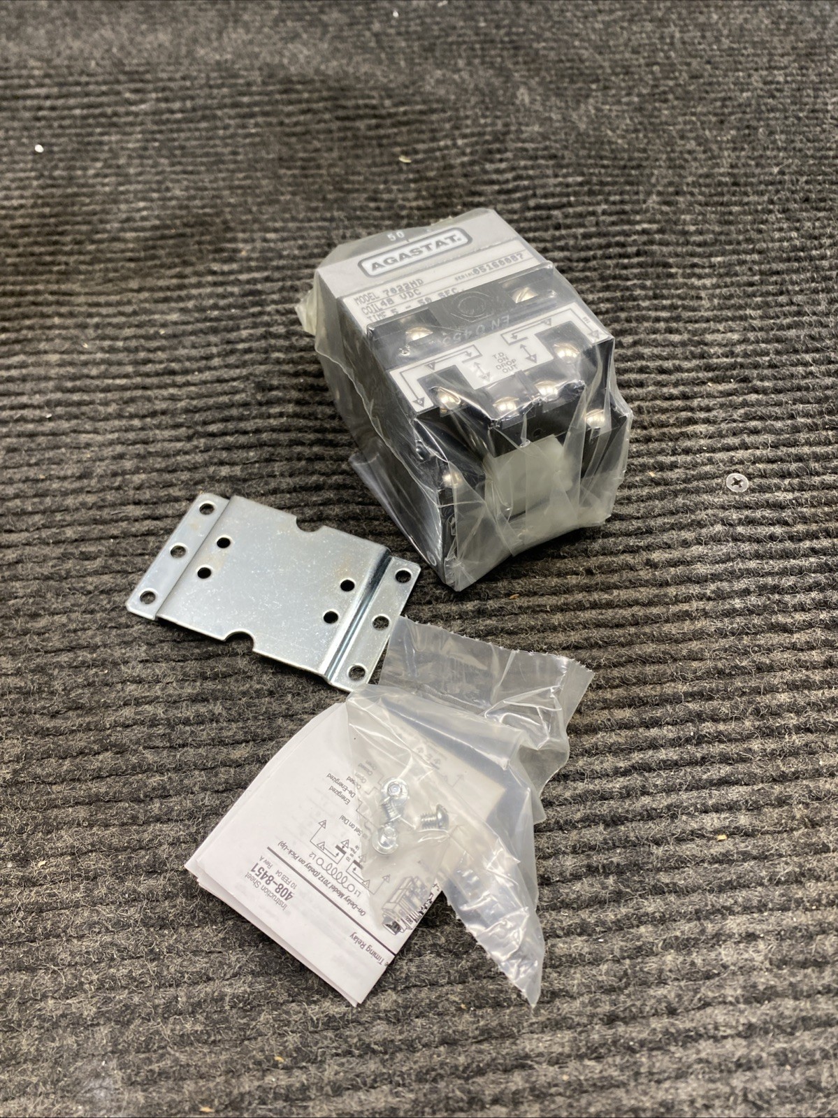 New Agastat 7022ND Time Delay Relay 5-50sec 48v-dc