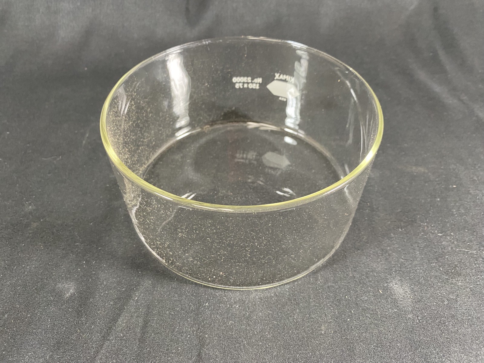 KIMBLE KIMAX 1200mL 150mm D x75mm H Glass Crystallization Dish 23000-15075