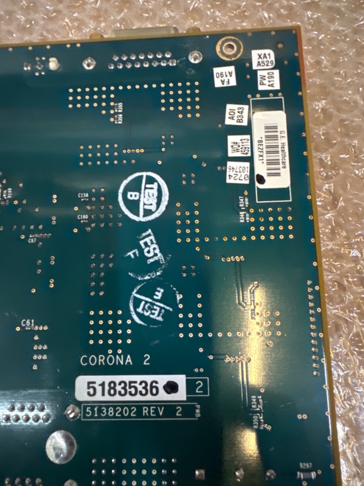 5183536, 5138202 GE PRECISION 500D CORONA BOARD
