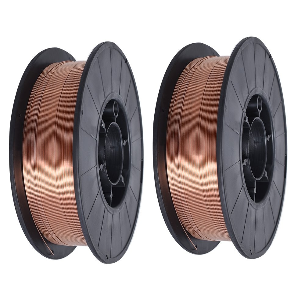2 Pack ER70S-6 .030″ (0.8mm) Mild Steel MIG Welding Wire 11-lb Roll Wire