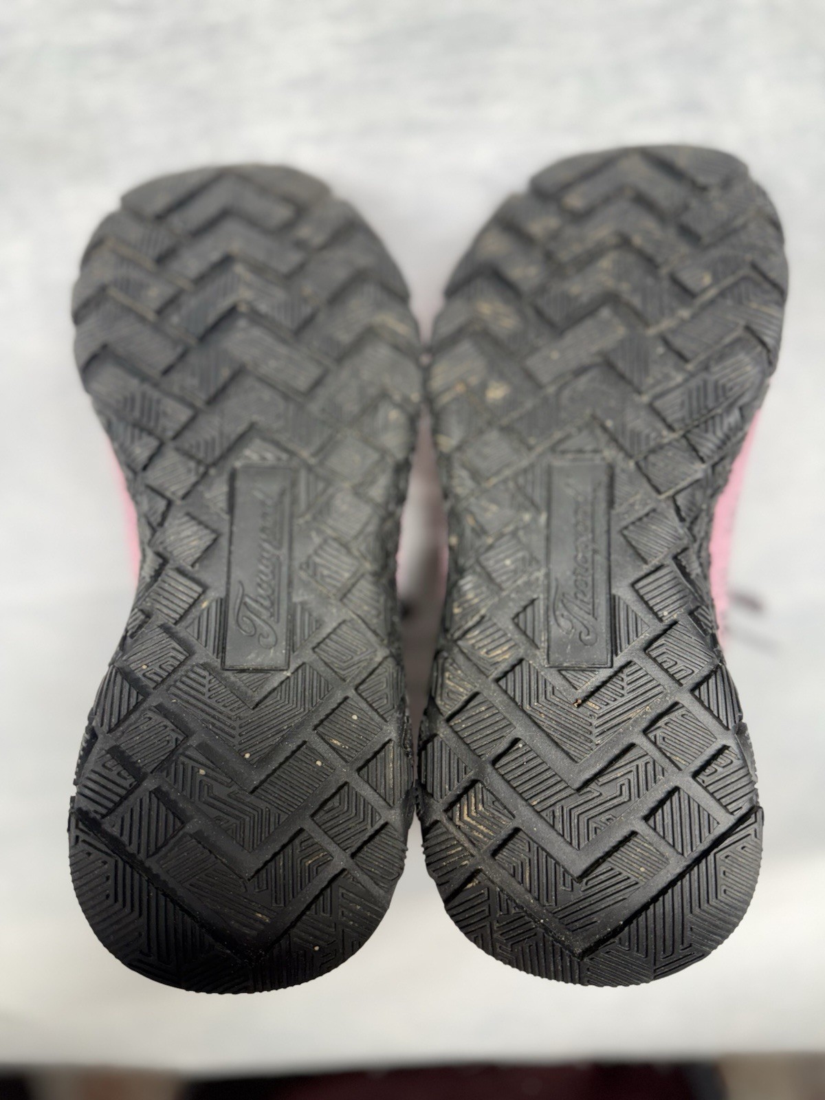 Thorogood Women’s Pink/Black Lace Up Safety Shoes Composite Toe Size 6.5 Wide