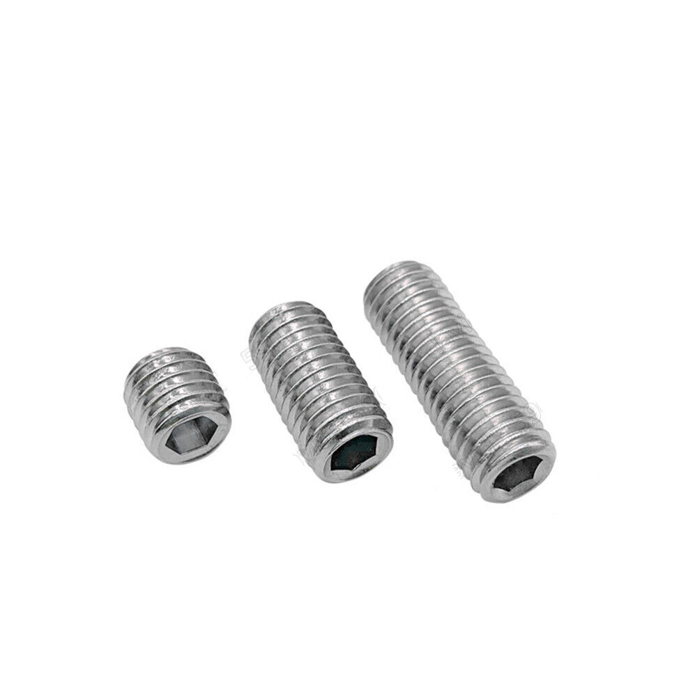304 Stainless Steel Hex Socket Set Screw Cup Point Grub Screws 2# 4# 5# 6# 8#