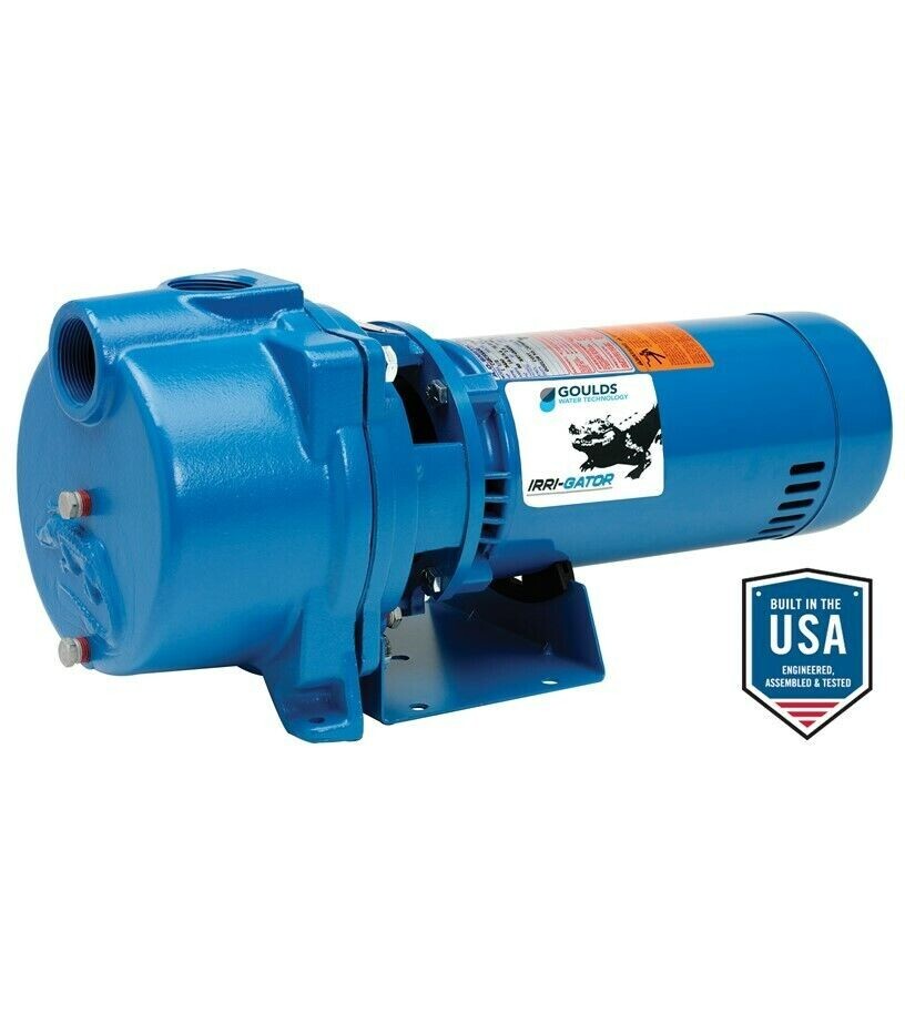 GOULDS GT20 2 HP IRRI-GATOR Self-Priming Centrifugal Pump, 230 Volts 1 PH
