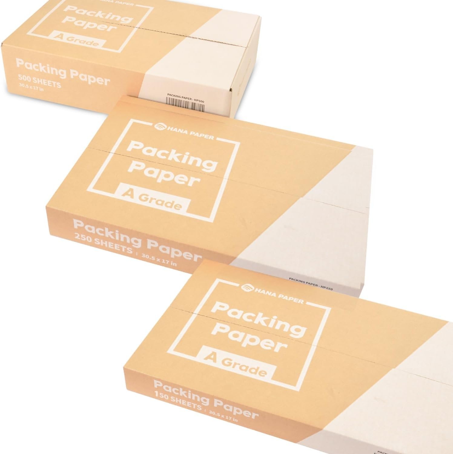 500 Sheets 30.5″ x 17″ Large A-Grade Packing Paper – Ideal for Moving & Shipping