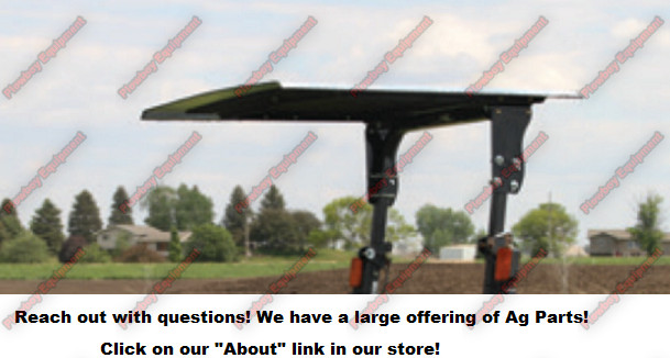 Metal Black Canopy for FORD NEW HOLLAND Tractor ROPS W/ Brackets 46.5″ x 58″ NEW