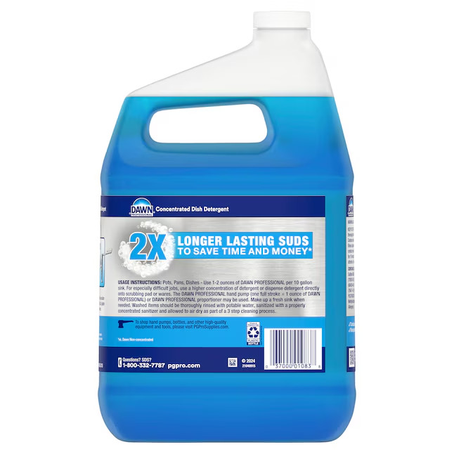 Dawn Professional Manual Pot & Pan Dish Soap 1 Gl Commercial Strength Degreaser