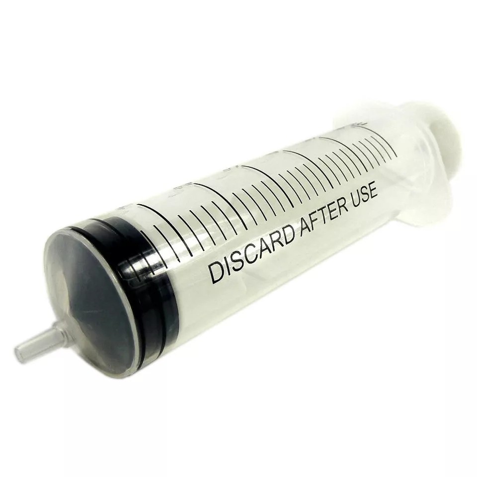 2x 60ml/2oz Plastic Syringe Sterile Plant Water Animal Feeder 60cc Slip Tip