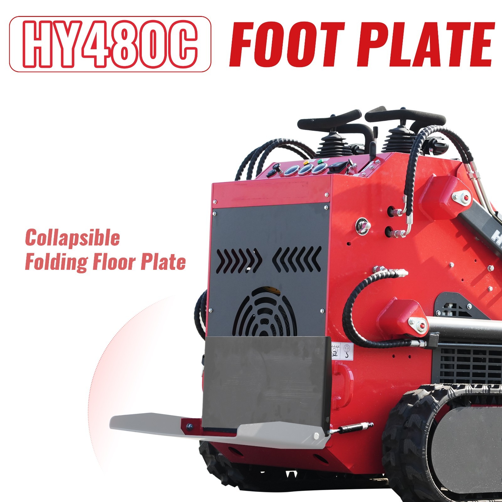 HUAYEE Free Shiping Crawler Mini Skid Steer Loader with EPA 23HP Engine in USA