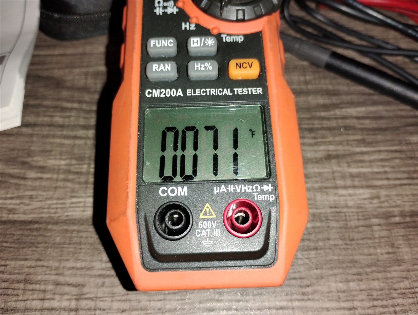 Ames Instruments Model 200A AC Digital Fork Meter Works With Probes & Case Clamp