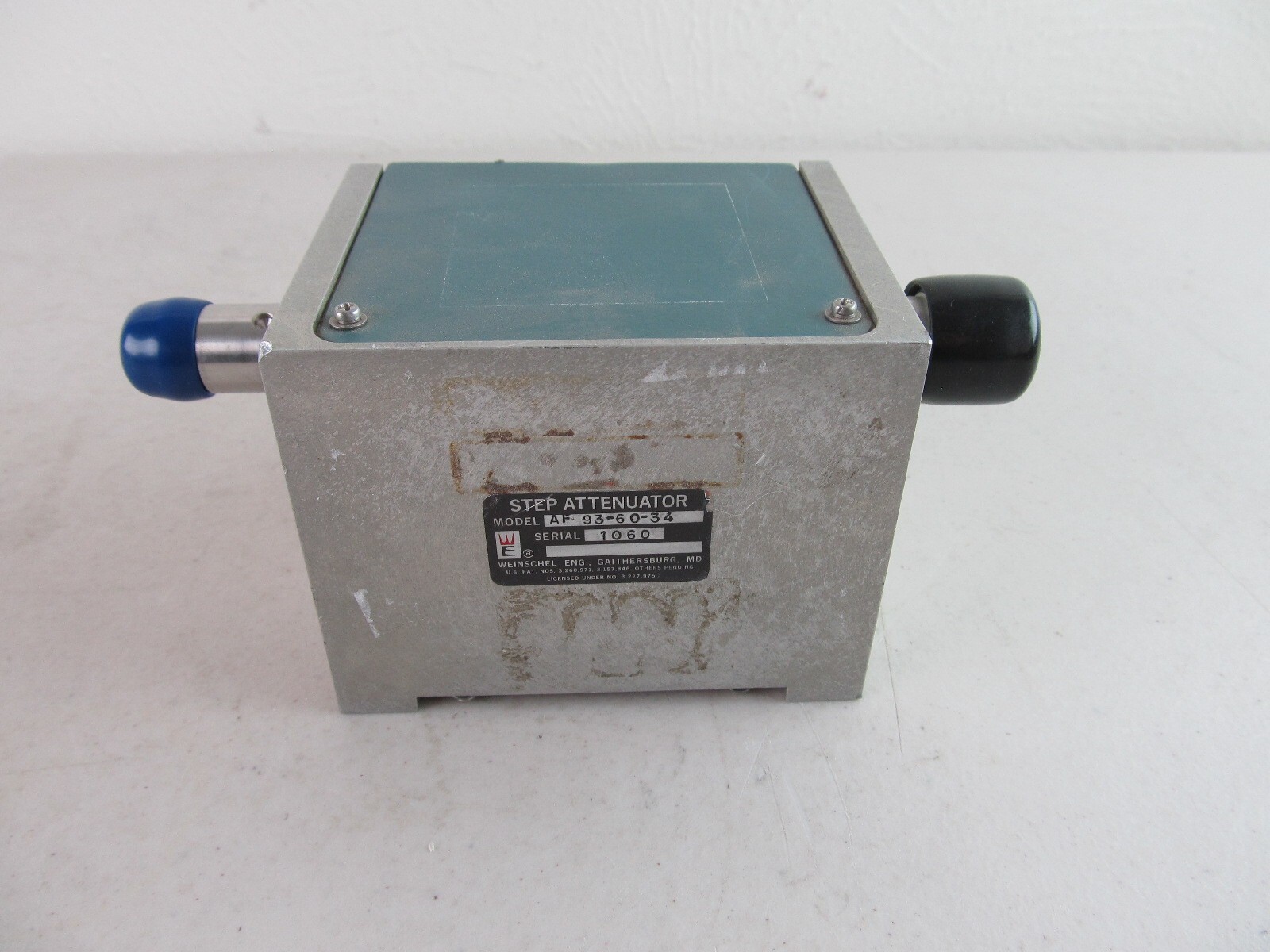Weinschel AF 93-60-34 RF Step Attenuator 0-60dB in 10dB Steps, N Connectors