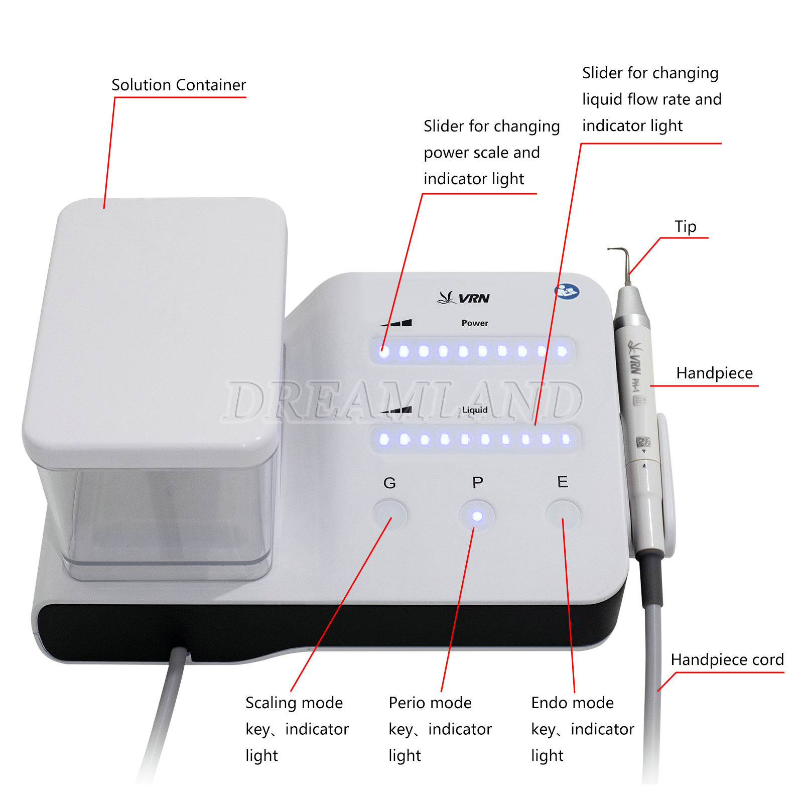 Ultrasonic Dental Scaler + Accessories