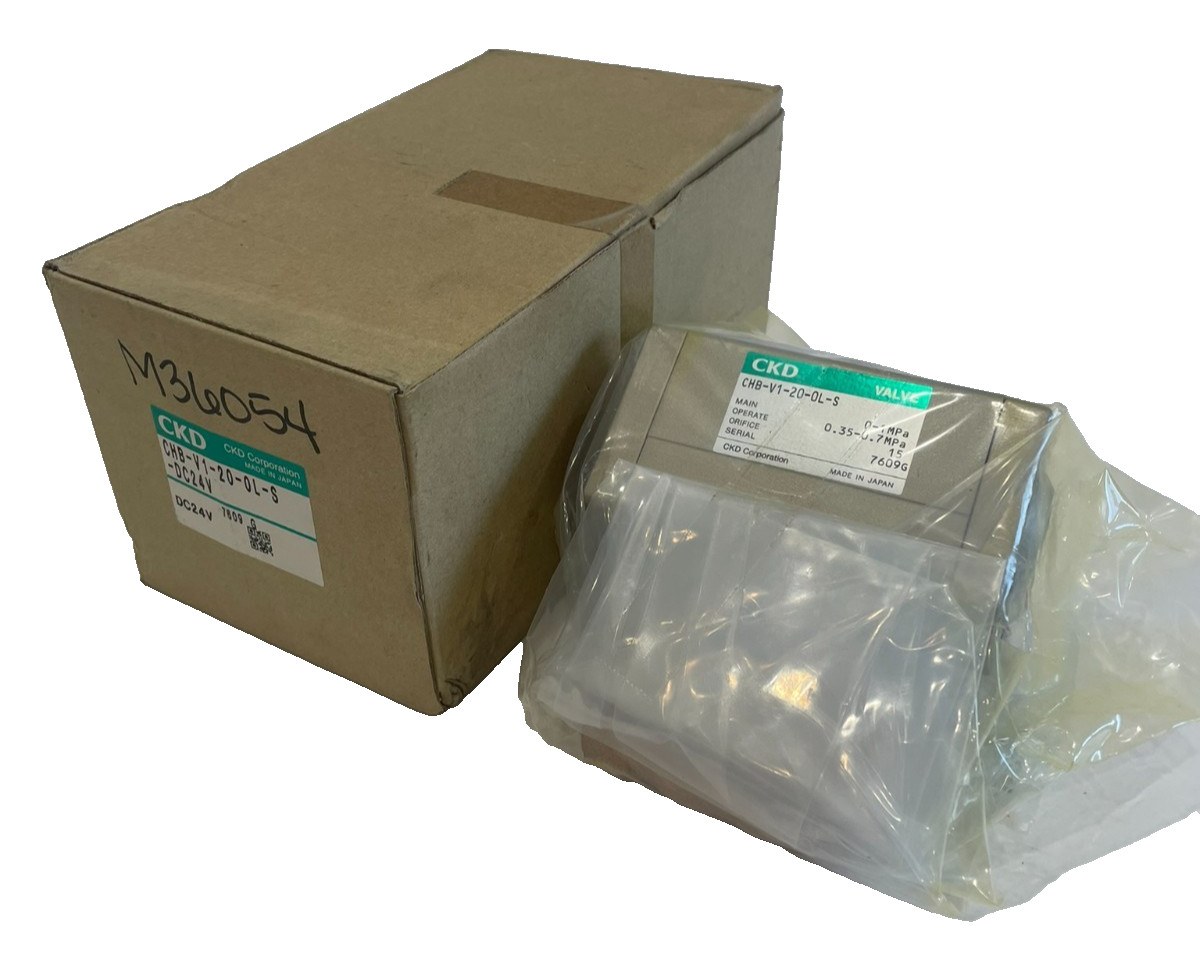 NEW CKD CHB-V1-20-0L-S BALL VALVE CHB-V1-20-0L-S-DC24V 4KB119-L CHBV1200LS