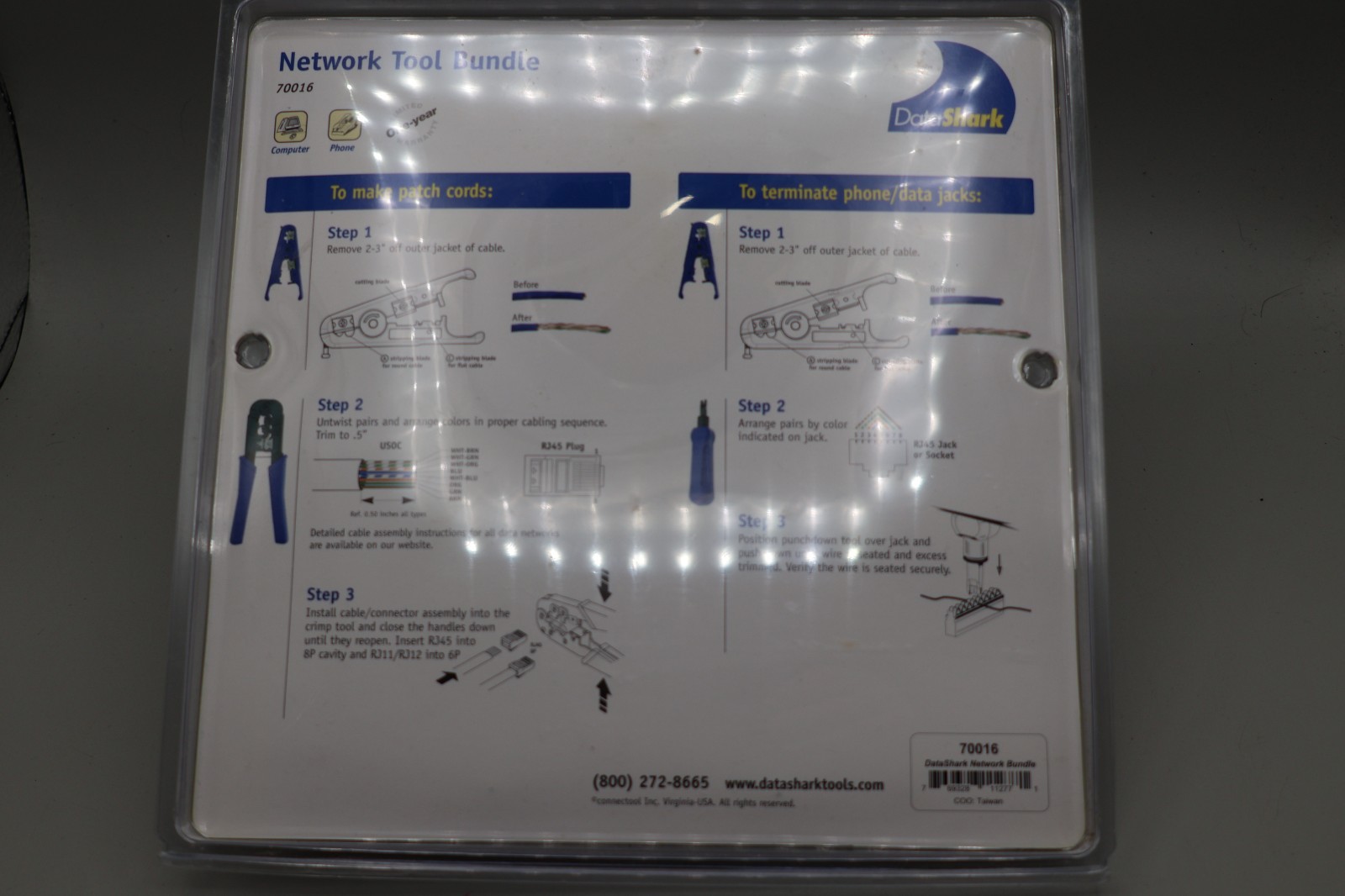 Computer & Phone Crimp Bundle DATASHARK 70016 By Data Shark Network Bundle