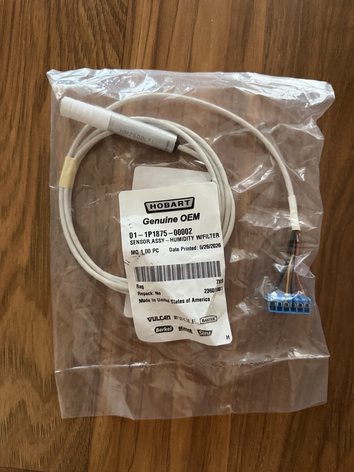 Baxter 01-1P1875-00002 Sensor Assembly, Humidity With Filter