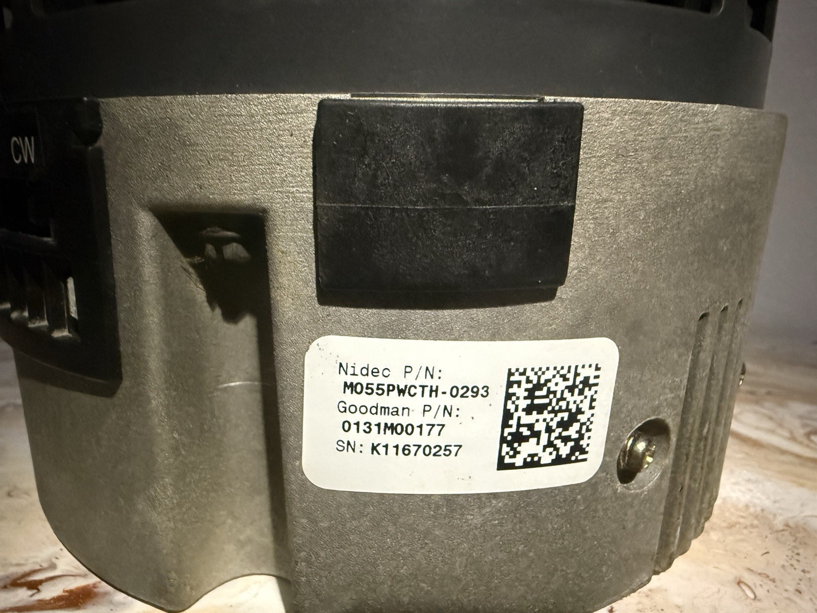 US Motors M055PWCTH-0293 ECM Blower Motor Goodman 0131M00177 1200 RPM 1HP