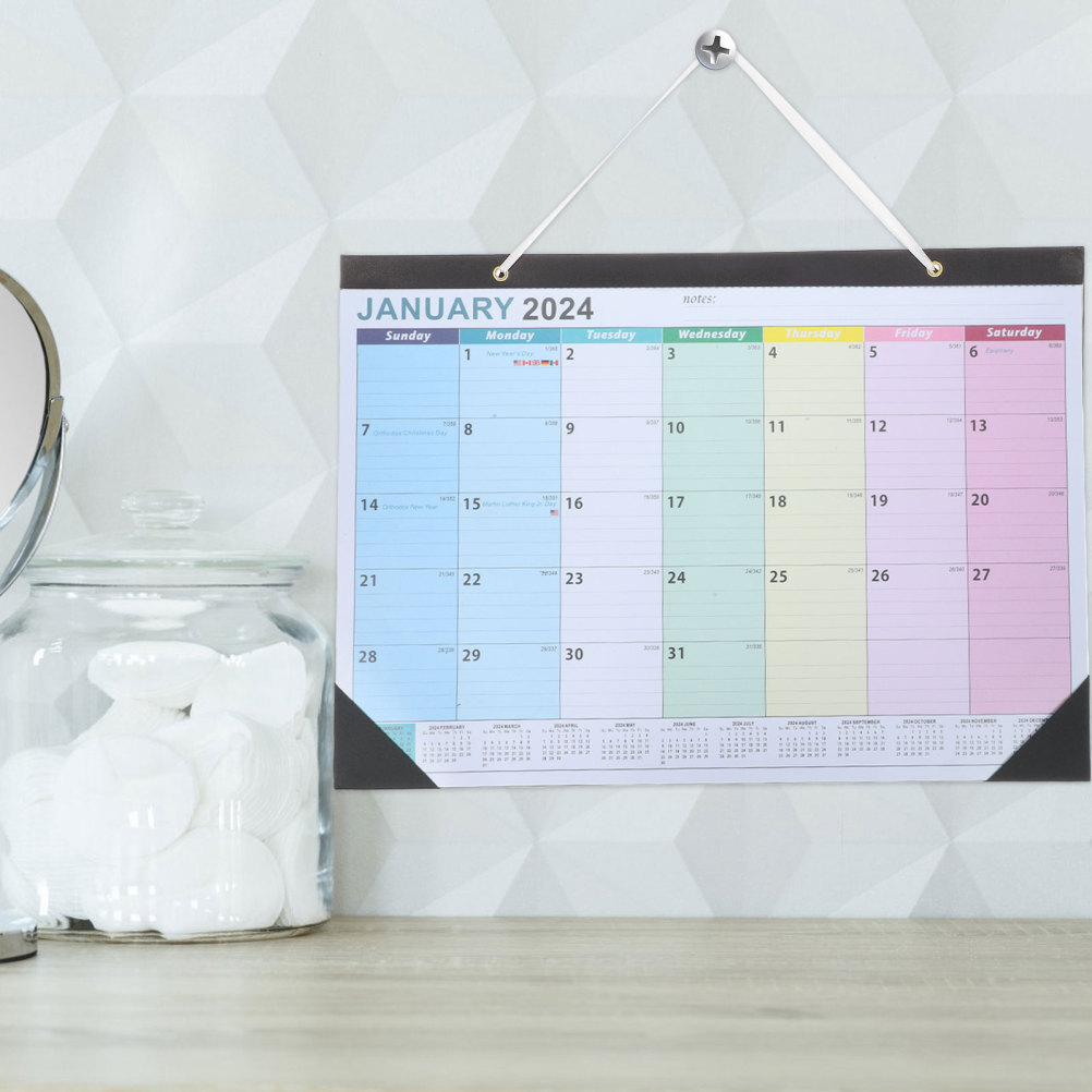 Schedule Long-term Use Calendar Beautiful Appearance Office