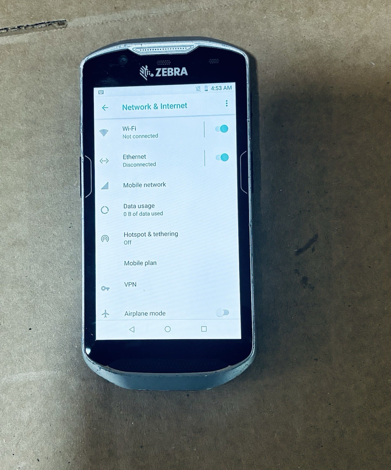Zebra TC57HO Handheld Mobile Computer Barcode Scanner w/Battery Android 8.1