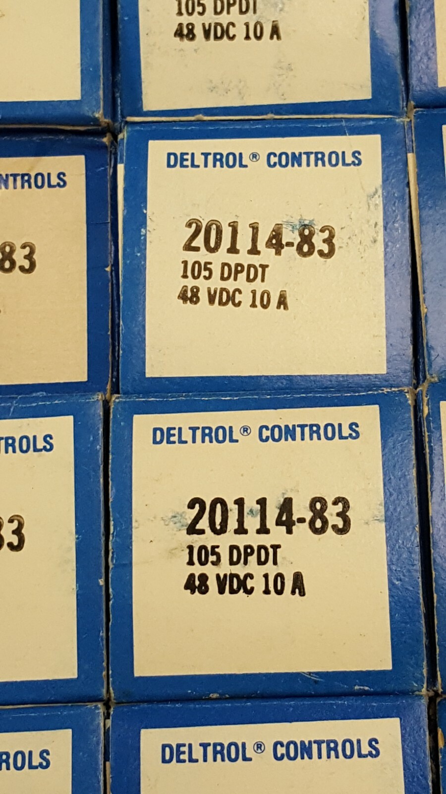 General Purpose Relay 48VDC 1.85KOhm 10A DPDT 20183 DELTROL (34.93×34.93×50.8)mm
