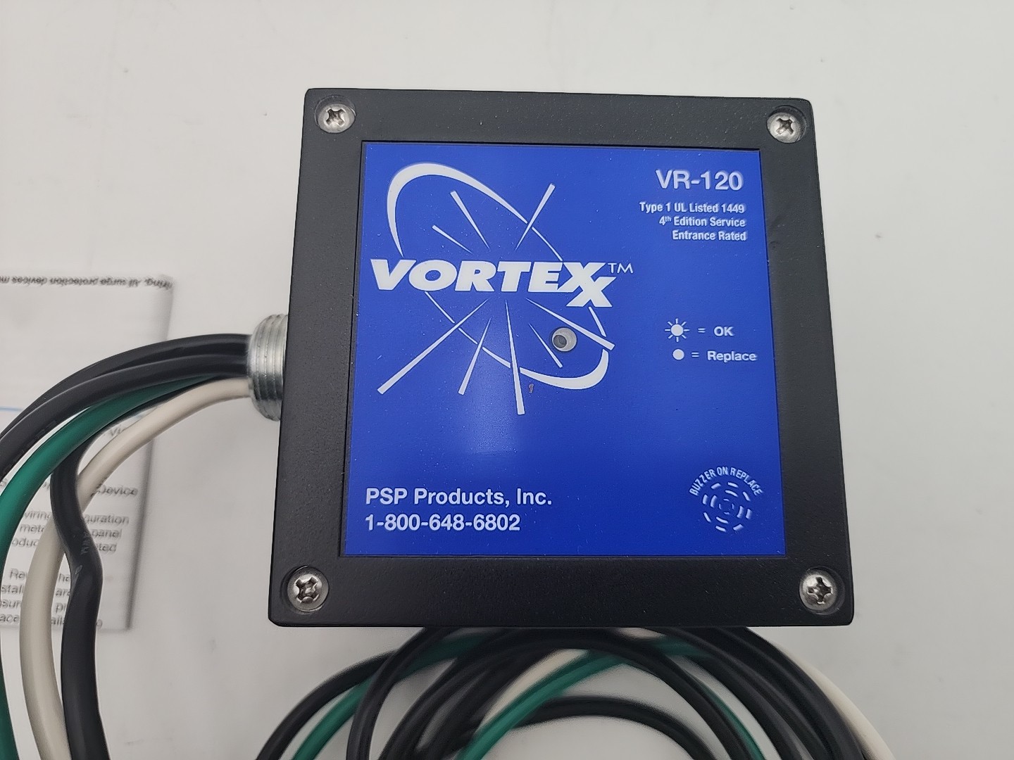 PSP Vortexx™ Series R – VR2-120-4XM 120/208V 3ph Surge Protector; F4-3