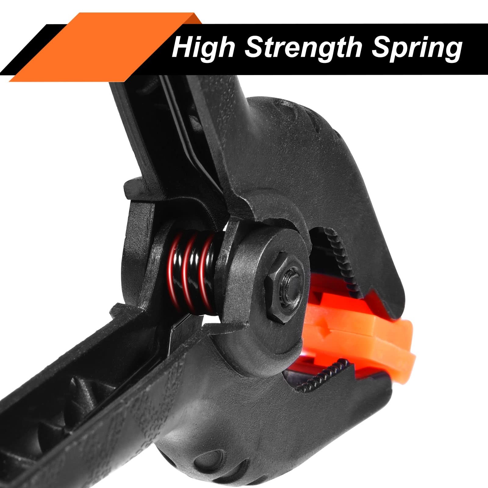 20 Packs Spring Clamps, 3.5 inch Clamps Heavy Duty Black and Orange