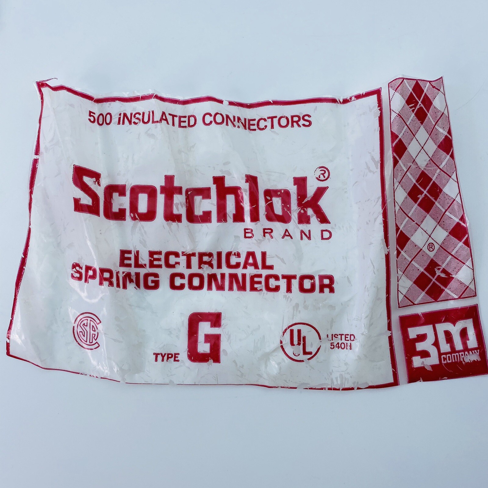 Lot/25 3M G Scotchlok Electrical Spring Connector Twist-On Wing NOS