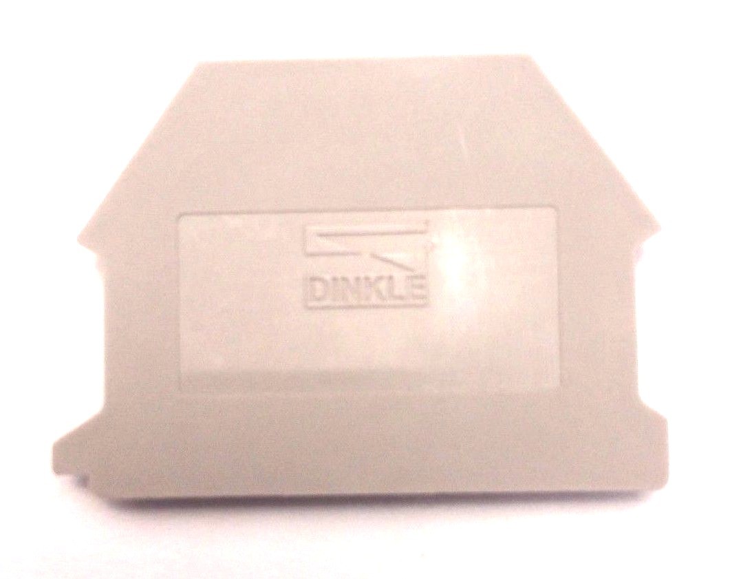 DIN Rail Terminal Block End Covers 50 Quantity Dinkle DK4NC for DK2.5N and DK4N