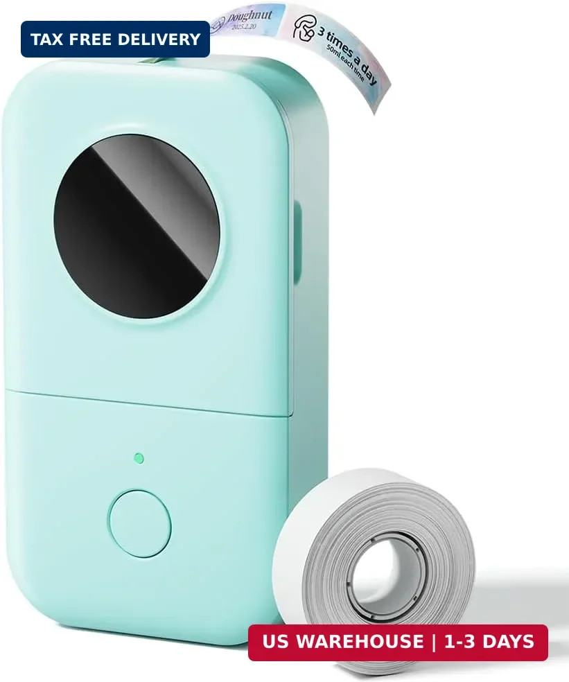 Phomemo Label Maker, D30 Portable Bluetooth Label Maker Machine with Tape, Small