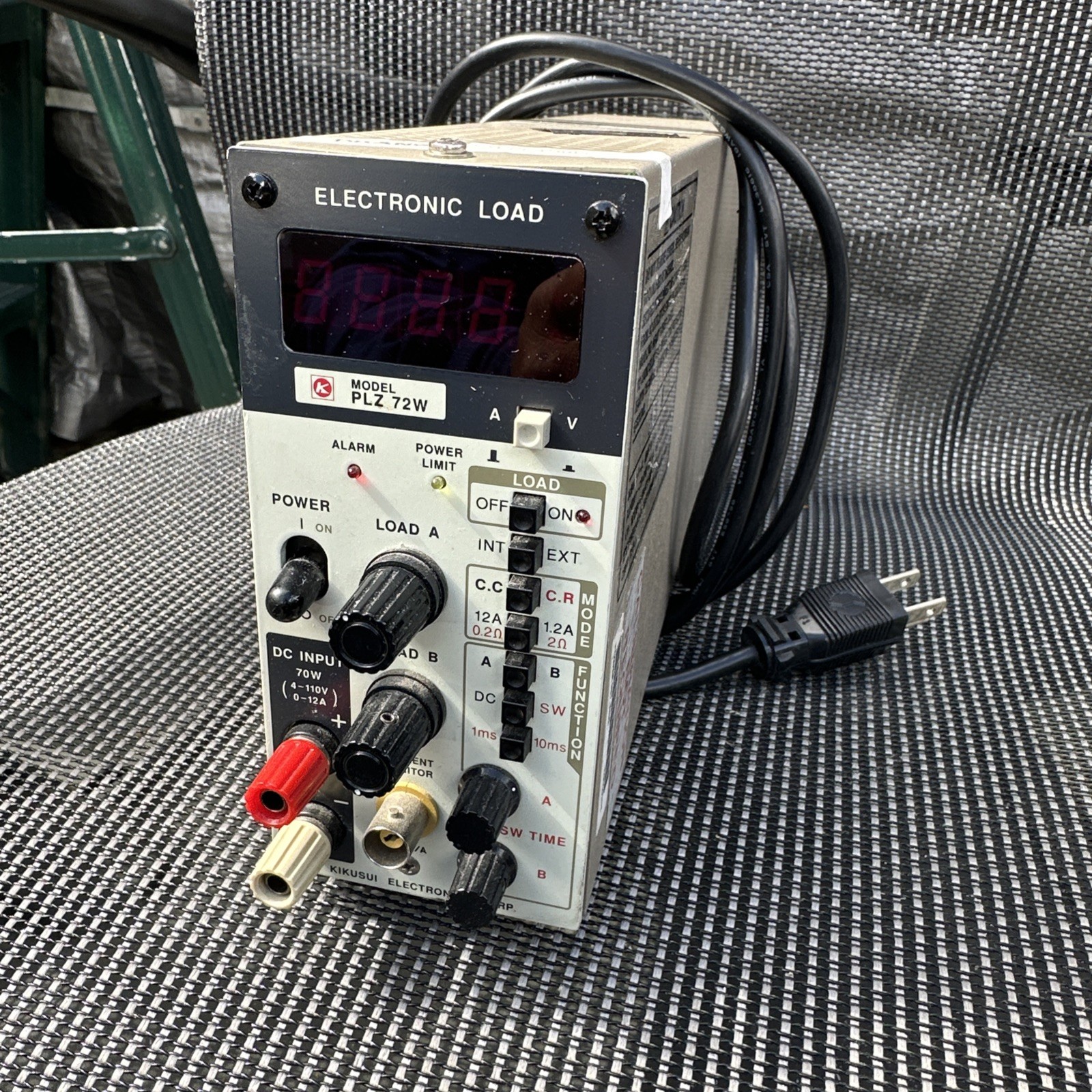 Kikusui PLZ72W DC Electronic Load 72W 4–110V 0–12A