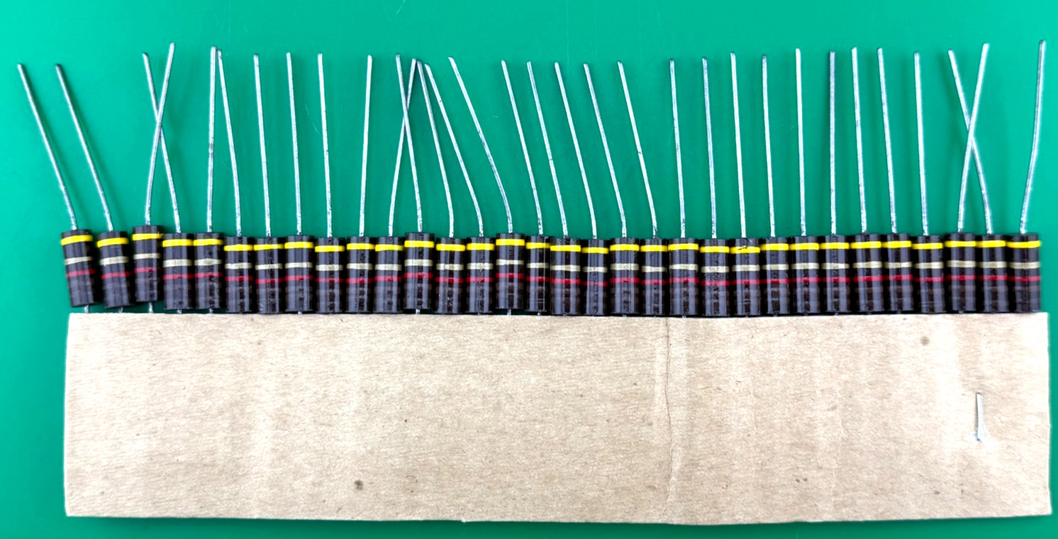 1,100 Ohm 1.1K 1 Watt 5% Mil-Spec Carbon Film Resistors NOS (32 Pieces)