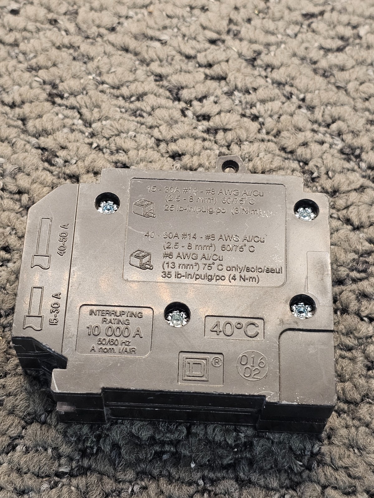 (QTY 2) Square D HOMT2020 Homeline 20 amp Twin 1 Pole Tandem Circuit Breaker