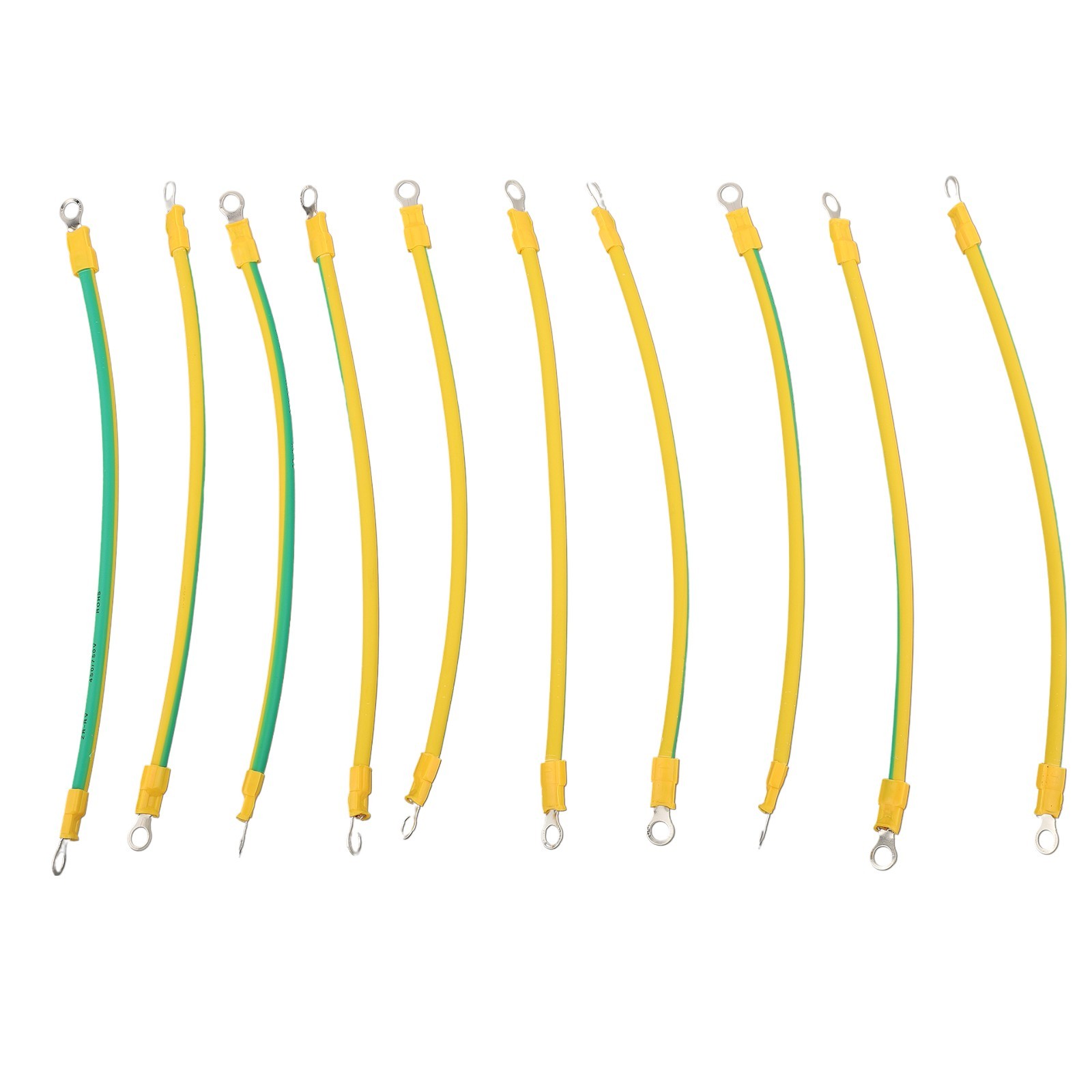 Ground Wire 10cm/20cm/30cm 20pcs BVR Solar PV Ground Wire Yellow-green