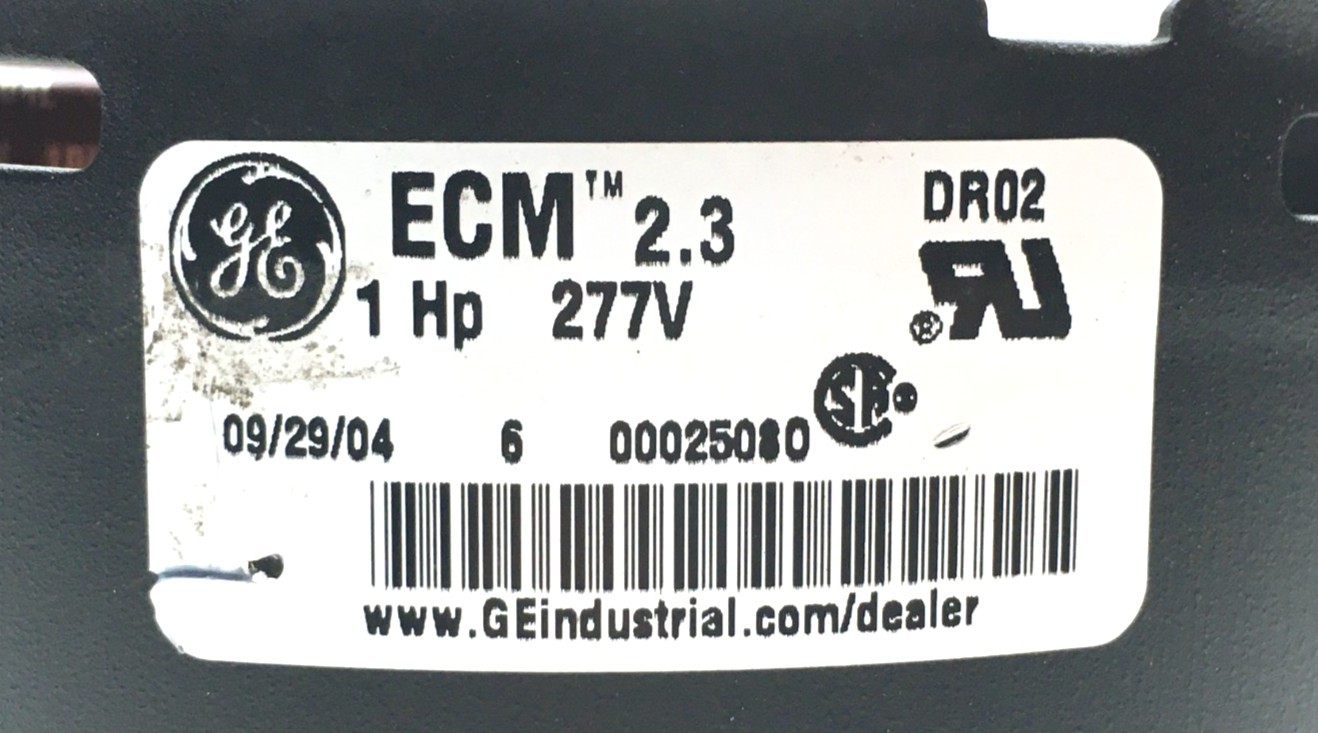 GE ECM2.3 DR02 Module ONLY 019187-002 229807-075 1HP 277 V CCW LE used #J012