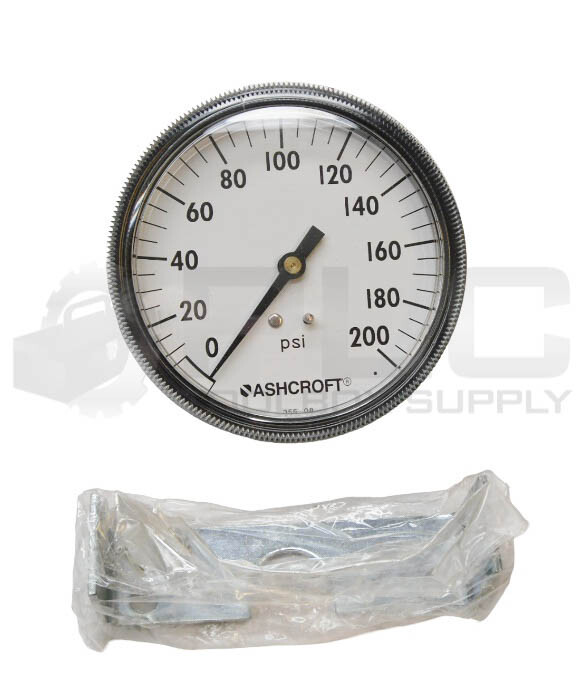 NEW ASHCROFT 35W1001TH 02B XUC PRESSURE GAUGE 3-1/2″ 0-200PSI *READ*